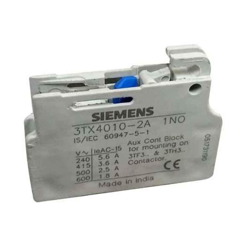 Siemens Sicop 3.6A 1NC Auxiliary Contact Block, 3TX40102A