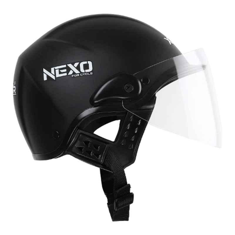 Xinor Nexo Medium MT Black Half Helmet for Men & Women