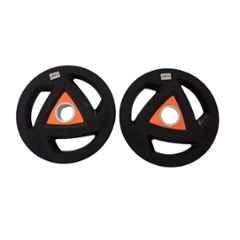 GYM24 Equipment NF-MD 2 Pcs 7.5kg Rubber Black UFit Olympic Weight Plate Set