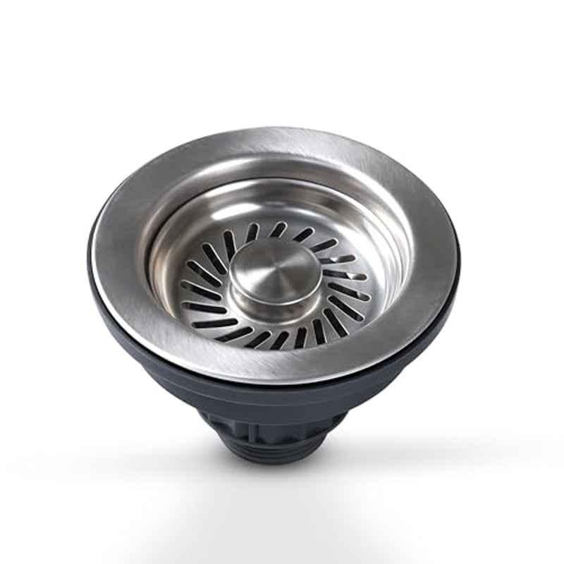 Plantex Stainless Steel 304 Matt Finish Round Waste Coupling for Kitchen Sink, APS-1590