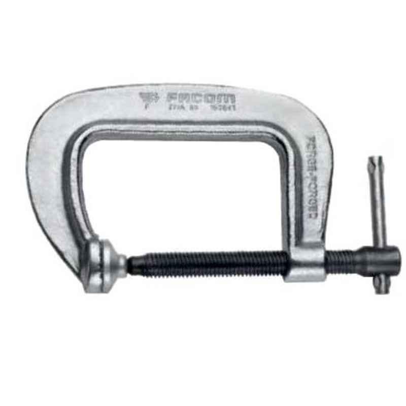 Facom 120mm Galvanised Finish Compact G-Clamp, 271A.120