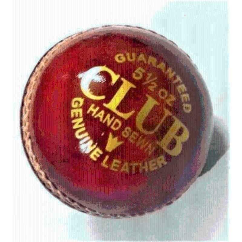 Jojomart CLUB GENUINE LEATHER BALLS 2 PART Cricket Leather Ball (Standard Yellow, Red)