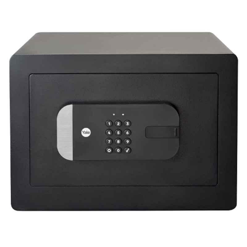 Yale YSS-250-EB1 20.5L Stainless Steel Black LCD Keypad Combination Safe with Remote Access