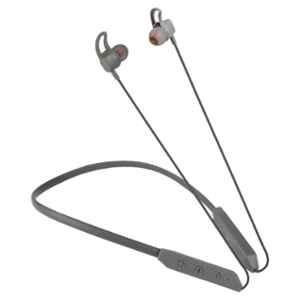 Hitage Grey Bluetooth Neckband Earphone with 26hr Music Time, NBT-1954