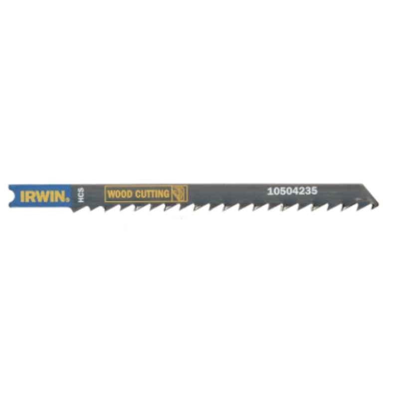 Irwin U144D 100mm Wood Cutting Hcs U-Shank Jigsaw Blade, 10504235