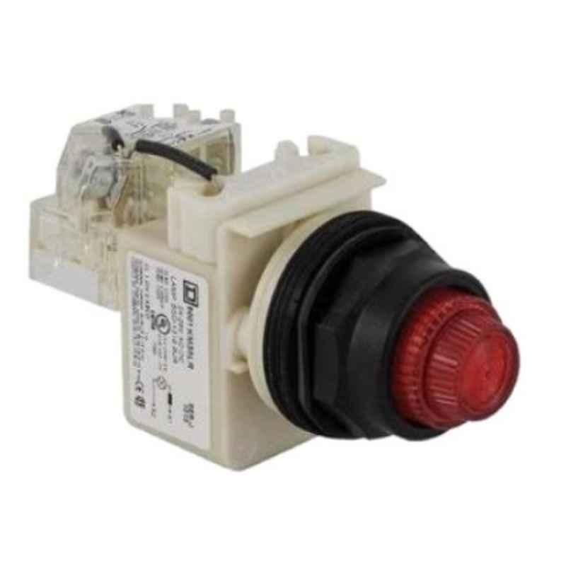 Schneider 30mm 120 VAC Pilot Light Illuminated Push Button, 9001KT35LRR31