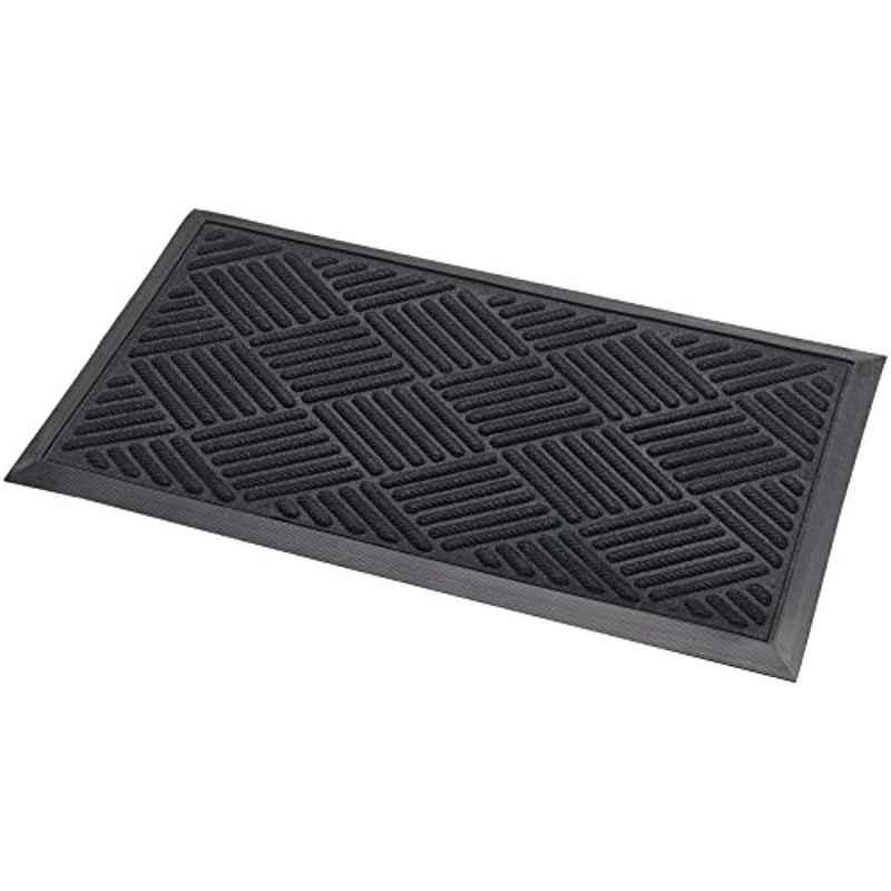 Addis Plastic Black Thirsk Doormat, 517496