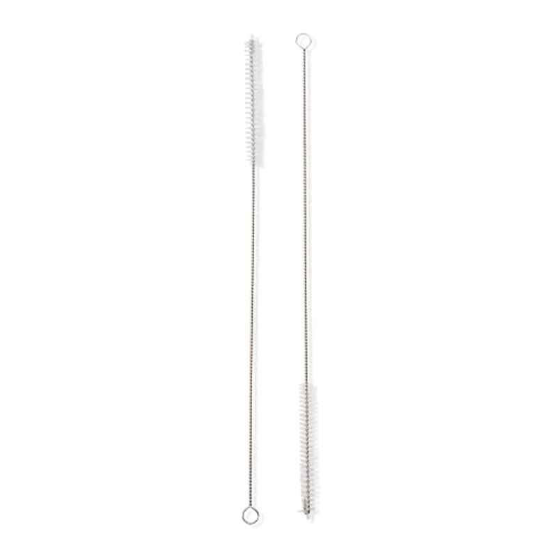 RSVP International 10.25 inch Stainless Steel Straw Cleaning Brush (Pack of 2)