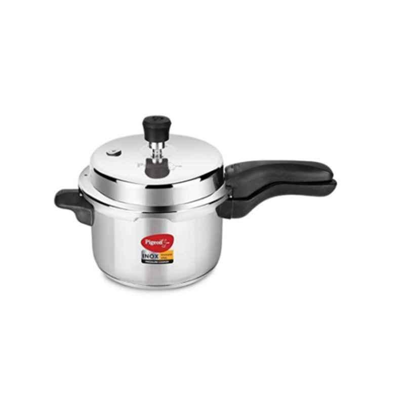 Buy Pigeon Inox 5 Litre Silver Stainless Steel Pressure Cooker 14046 Online At Best Price On Moglix