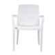 Supreme Texas Milky White Chairs With Matt Finish (Pack of 2)