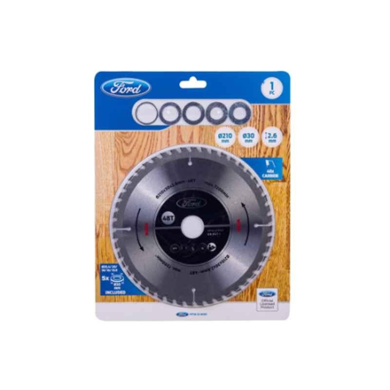 Ford FPTA-12-0001 210x30x2.6mm 48T Carbide Tipped Circular Saw Blade for Wood Cutting