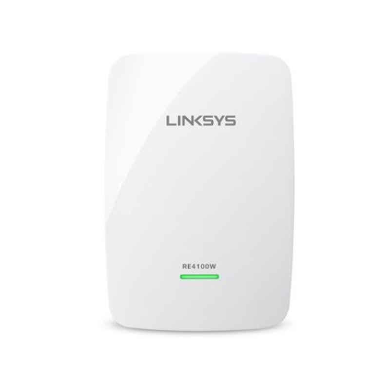 Linksys N600 Mbps White Dual-Band Wireless Range Extender, RE4100W