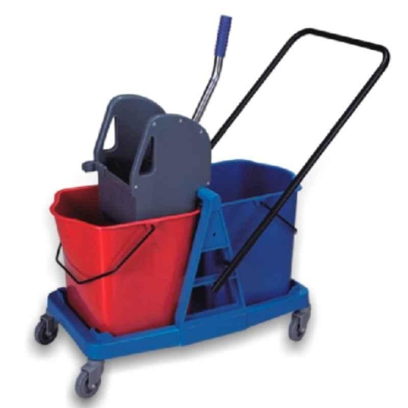 Baiyun 85x44x92cm 46L Red 2-Bucket Wringer Trolley (L), AF08074