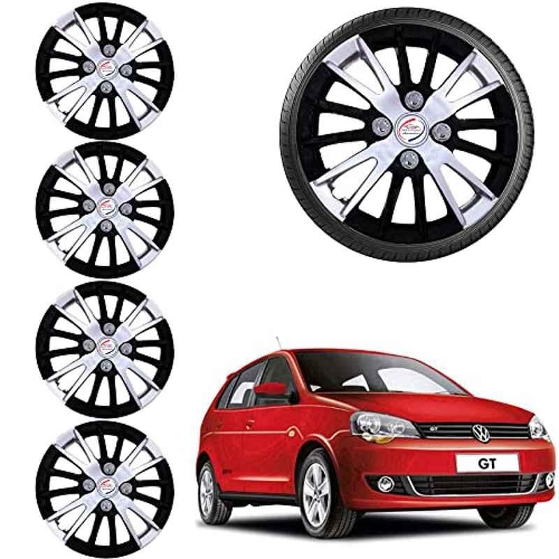 Buy Auto Pearl 4 Pcs 15 inch ABS Black & Grey Car Hubcap Wheel Cover
