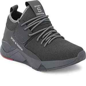 Durban Wonker SR-6413 Synthetic Leather Steel Toe Airmix Grey Work Safety Shoes, Size: 6