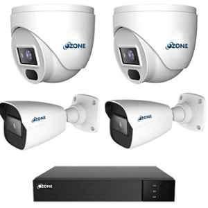 Ozone 2MP IP 2 Dome & 2 Bullet CCTV Camera Kit Combo with 4 Channel NVR