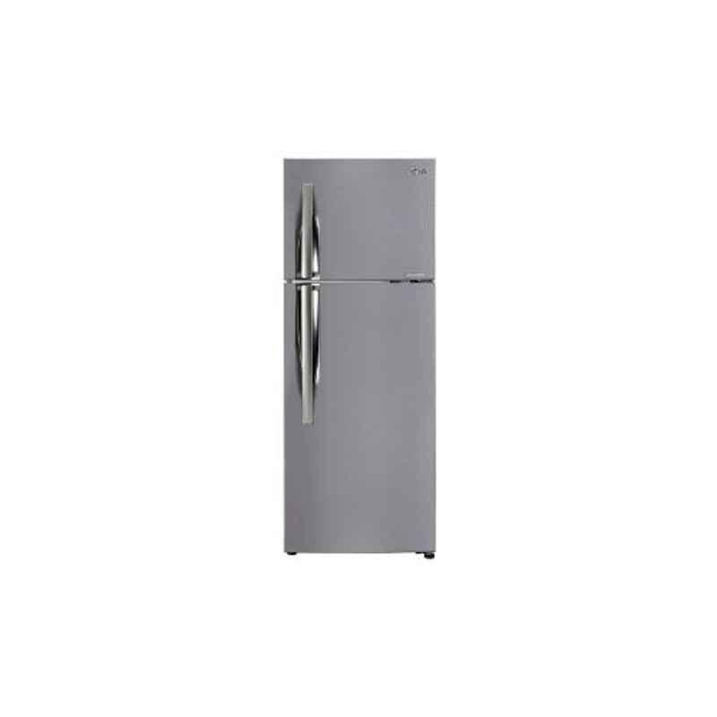LG 308L 3 Star Shiny Steel Frost Free Smart Inverter Refrigerator, GL-C322KPZY