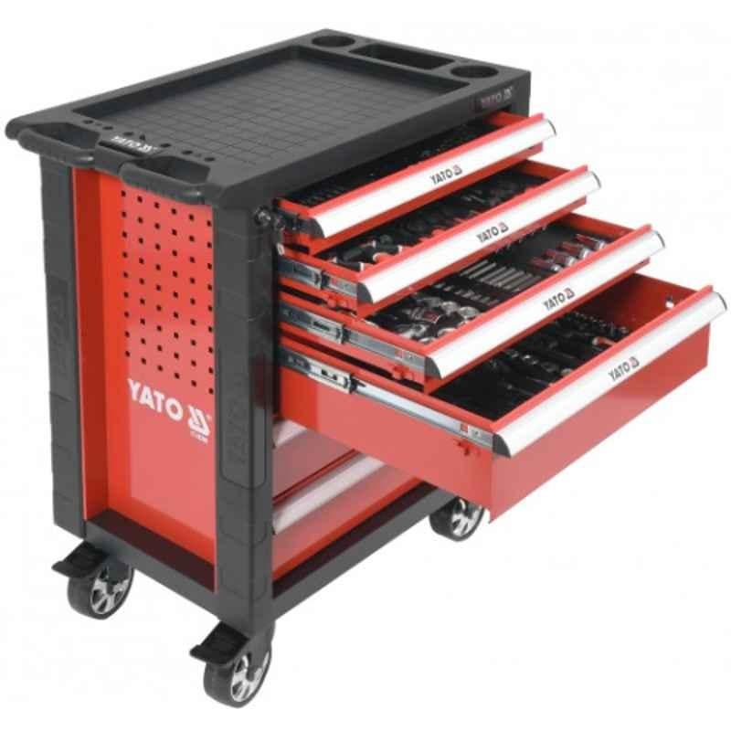 Yato 177 Pcs 97.5x76.5x46.5cm Steel Service Cabinet with Tools Kit, YT-55300