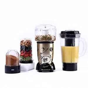 Wonderchef Nutri-Blend 400W Black Juicer Mixer Grinder & Blender Chopper with 4 Jars, 63152745