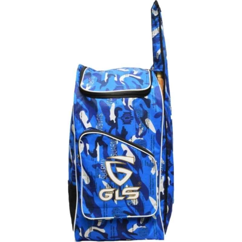 GLS Sniper 55 Litre Blue Camouflage Design Cricket Kit Duffle Bag with Side One Pocket, CDB14
