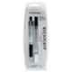 PENAC Eco Point 0.5mm Black & Grey Mechanical Pencil with Cartridge & 2 Pcs Eraser Refills, SC2701-06-CP