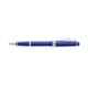 Cross Bailey Black Ink Gloss Blue Resin Polished Roller Ball Pen with 1 Pc Black Gel Ink Tip Set, AT0745-4