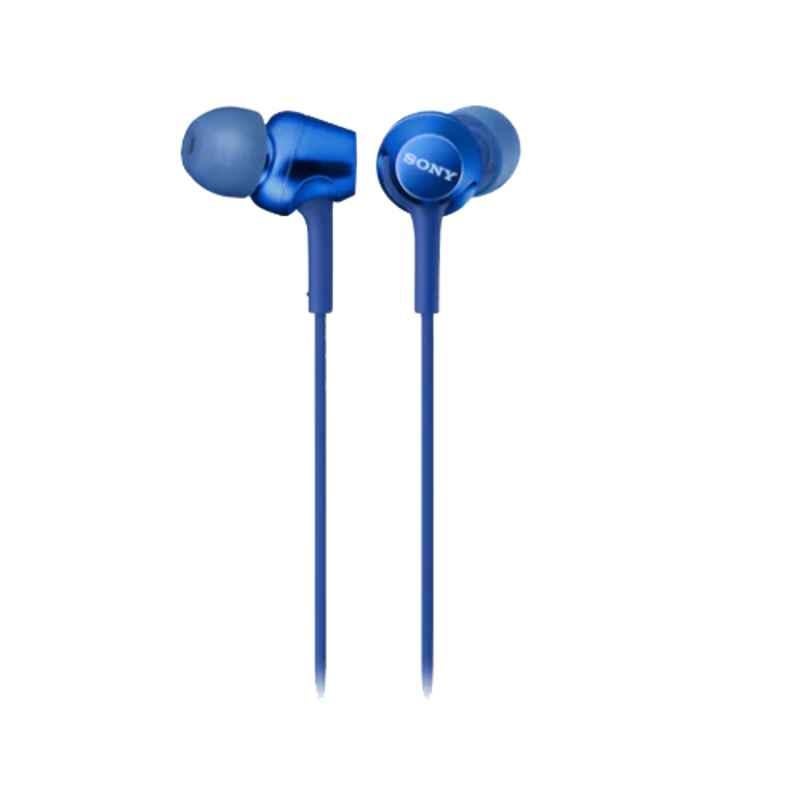 Sony MDR-EX255AP Blue In Ear Headphone with Mic