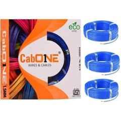 CabONE 1.5 Sqmm Blue FR PVC Insulated Copper Cable, Length: 90 m (Pack of 3)
