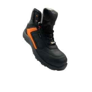 T-Torp AIR 07 C Leather Composite Toe PU Sole Black Safety Shoes, Size: 10