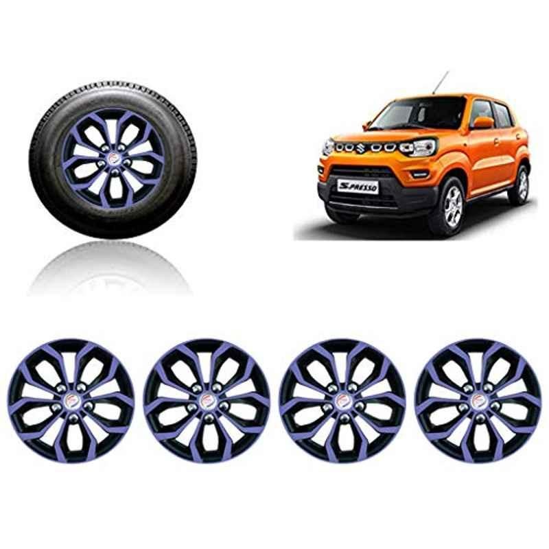 Auto Pearl 4 Pcs 14 inch ABS Violet & Black Car Wheel Cover Set for Maruti Suzuki Spresso