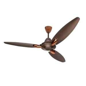 Usha Bloom Daffodil 55W 380rpm 3 Blade Smoke Brown Ceiling Fan with 2 Years Warranty, Sweep: 1250 mm