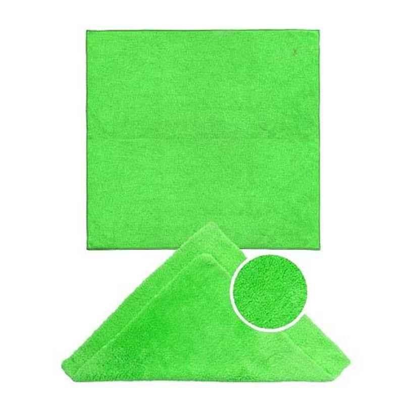 AllExtreme 5 Pcs 40x40cm Green Lint Free & Streak Free Microfiber Cleaning Towel Dust Cloth