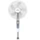 Polycab Elanza 60W White Grey Pedestal Fan, FPENSST002I, Sweep: 400 mm