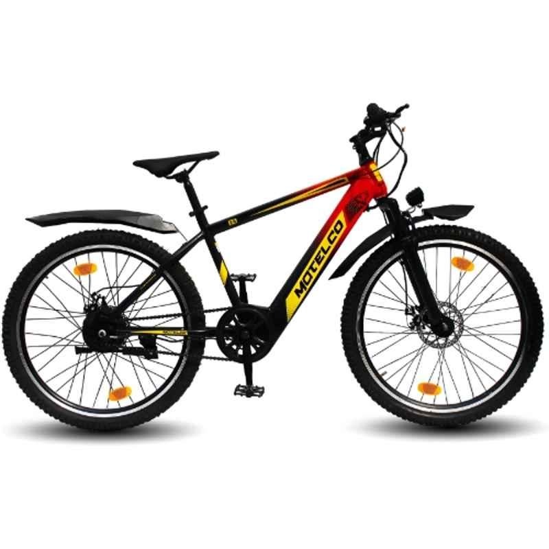 Matelco UBERO EA26 7.5Ah 26 inch Red & Black Single Speed Electric Cycle with Li-ion Battery, Speed: 28 km/hr