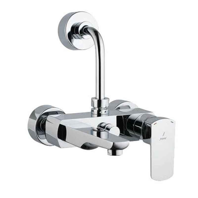 Jaquar Kubix Prime Stainless Steel Single Lever Wall Mixer with Leg & Wall Flange, KUP-SSF-35117PM