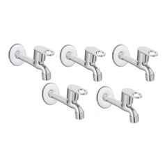 Fastgear Prime Stainless Steel Silver Chrome Finish Long Body Tap, FG965 (Pack of 5)