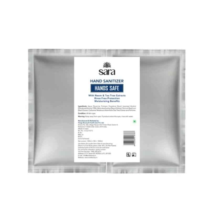 Sara 1000ml Hands Safe Waterless Gel Hand Sanitizer Refill Sachet (Pack of 2)