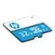 HP 32GB Blue C10 MicroSDHC Memory Card, HP-MSDCWAU1-32GB