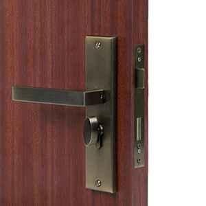 Handle Waala LB301 8 inch 60mm Stainless Steel Antique Brass Finish Cylindrical Plate One Side Key Mortise Door Lock Set
