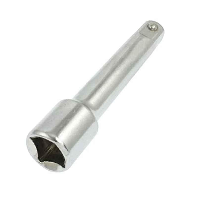 x-Dree 4.3 inch Length Silver Tone 1/2 inch Square Driver Socket Extension Bar