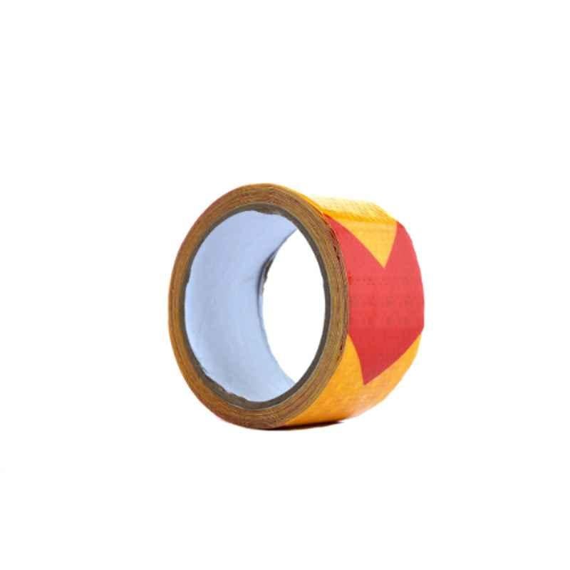 Darit ES-32 5cm Yellow & Red Self Adhesive Waterproof Arrow Reflective Tape, Length: 5 m
