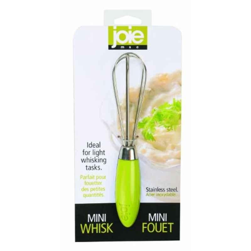 Joie 12.7cm Stainless Steel Green Mini Whisk, 26674