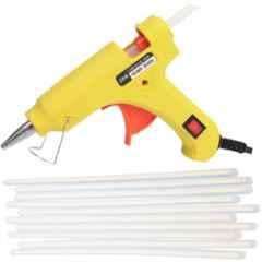Bandook 20W Yellow Glue Gun with 10 Pcs Transparent Glue Sticks