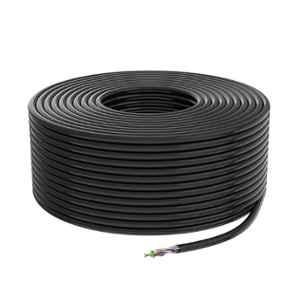 CP Plus 100m Black Cat 6 4 Pairs HDPE Insulation UTP Cable for CCTV & Network for High-Speed Data & Video Transmission, CP-EUT-6TSRD-100