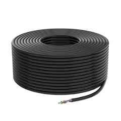 CP Plus 100m Black Cat 6 4 Pairs HDPE Insulation UTP Cable for CCTV & Network for High-Speed Data & Video Transmission, CP-EUT-6TSRD-100