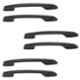 Atom 545 8 inch Black Matt Finish Zinc Cabinet Pull Handle (Pack of 6)