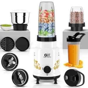 Gigawatts 450W Nutri Blender Mixer Grinder for Frozen Drinks, Smoothies, Sauces & Chutney with Leak Proof 2 Pcs Polycarbonate & 1 Pc Steel Jar