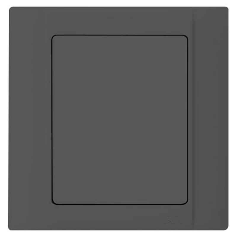 RR Black 1-Gang Blank Plate, VN6653-BK