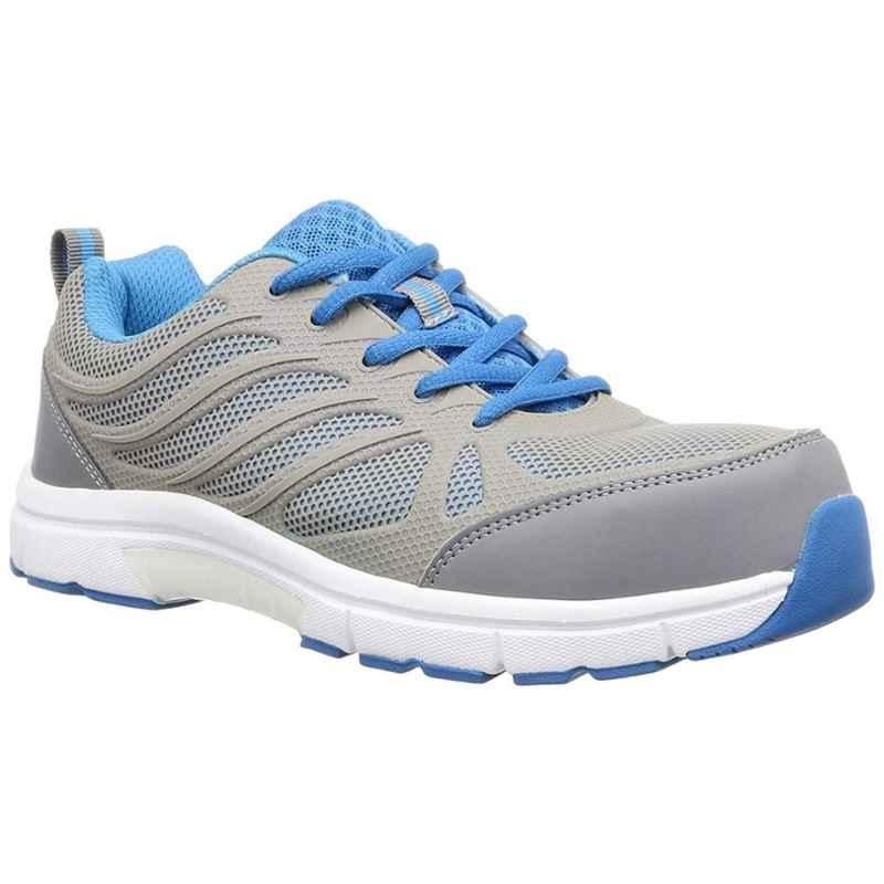 Honeywell SHST00201 S1 Grey & Blue Light Weight Sporty Work Safety Shoes, Size: 5