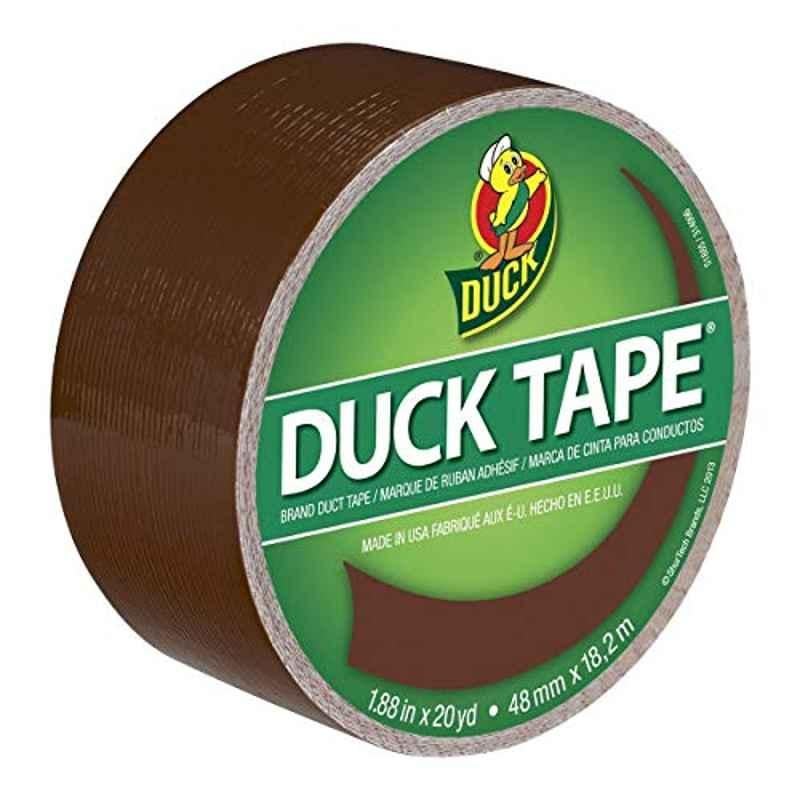 Duck 20 yard Vinyl, Plastic & Cotton Brown Duct Tape, 1304965